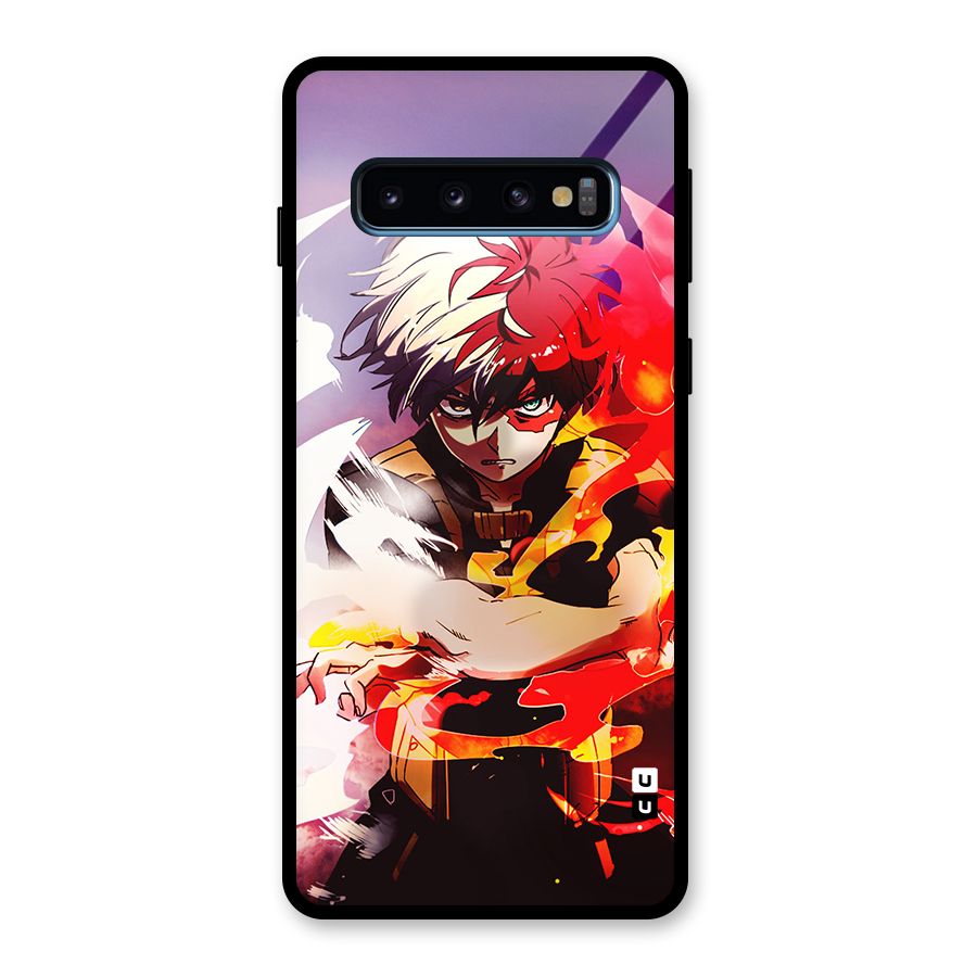 Todoroki Colors Glass Back Case for Galaxy S10