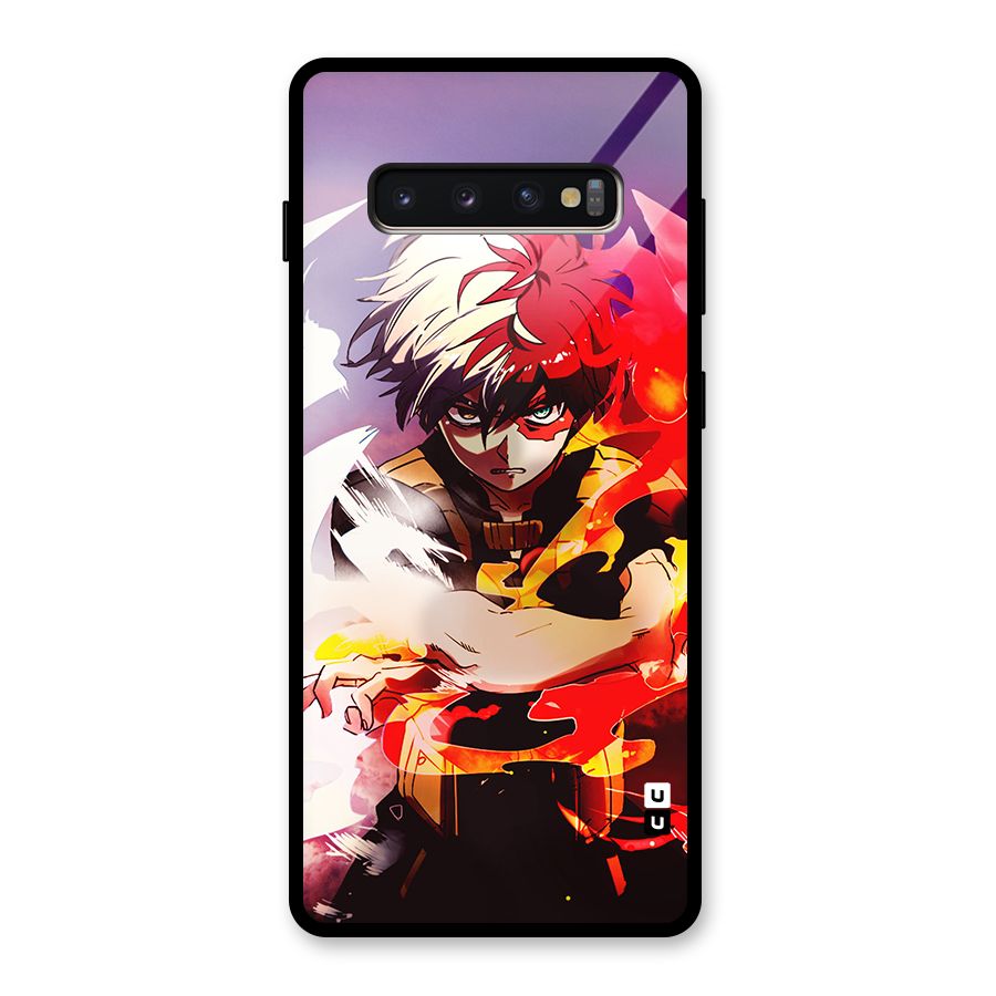Todoroki Colors Glass Back Case for Galaxy S10 Plus