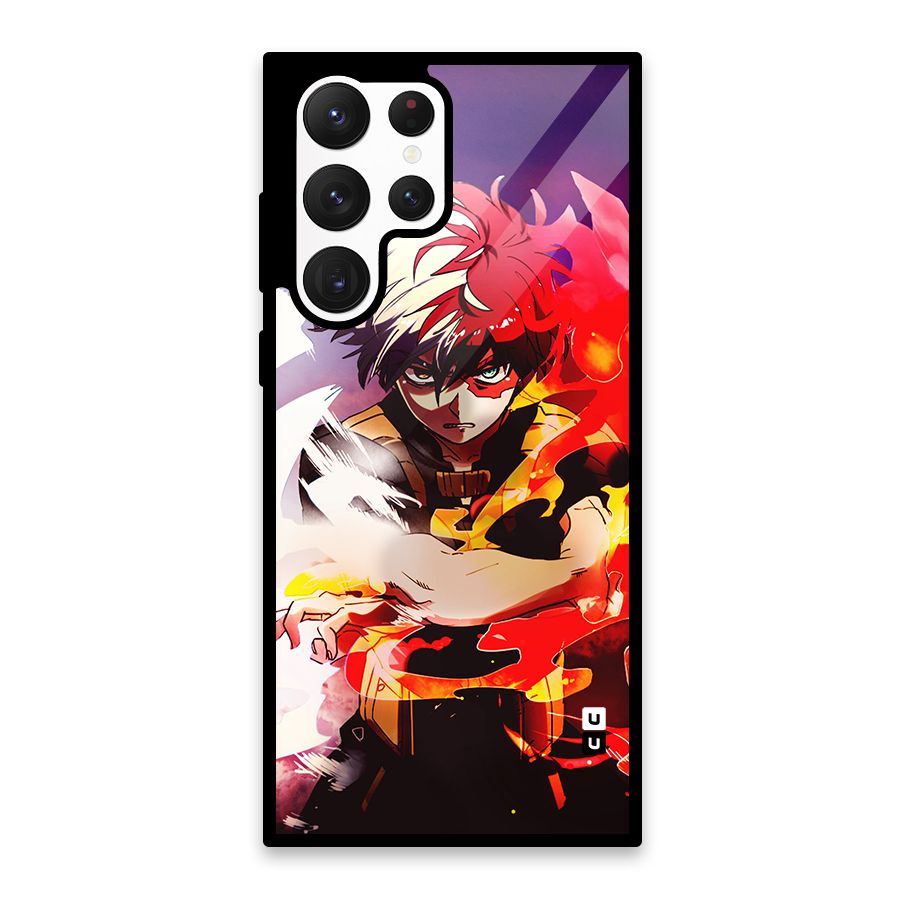 Todoroki Colors Glass Back Case for Galaxy S22 Ultra 5G