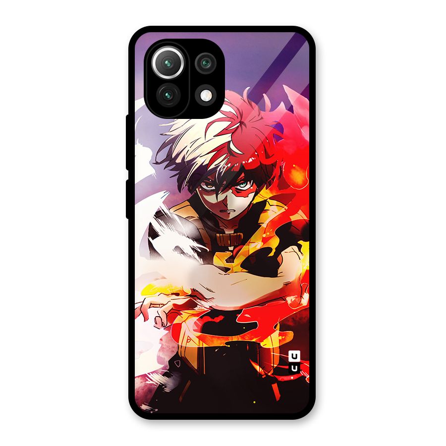 Todoroki Colors Glass Back Case for Mi 11 Lite NE 5G