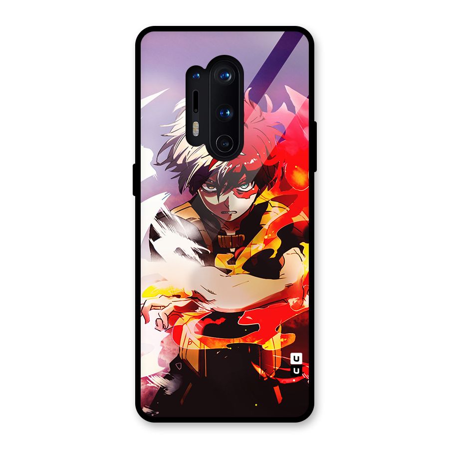 Todoroki Colors Glass Back Case for OnePlus 8 Pro
