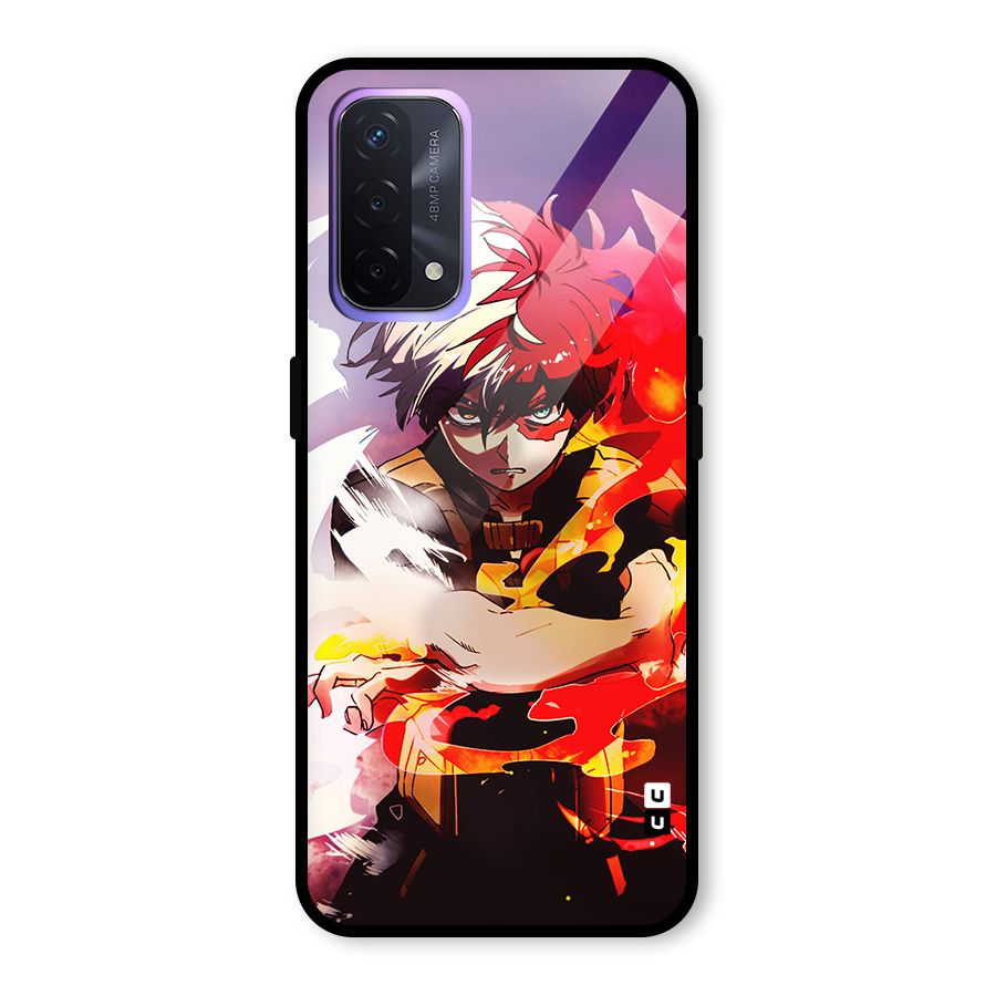 Todoroki Colors Glass Back Case for Oppo A74 5G