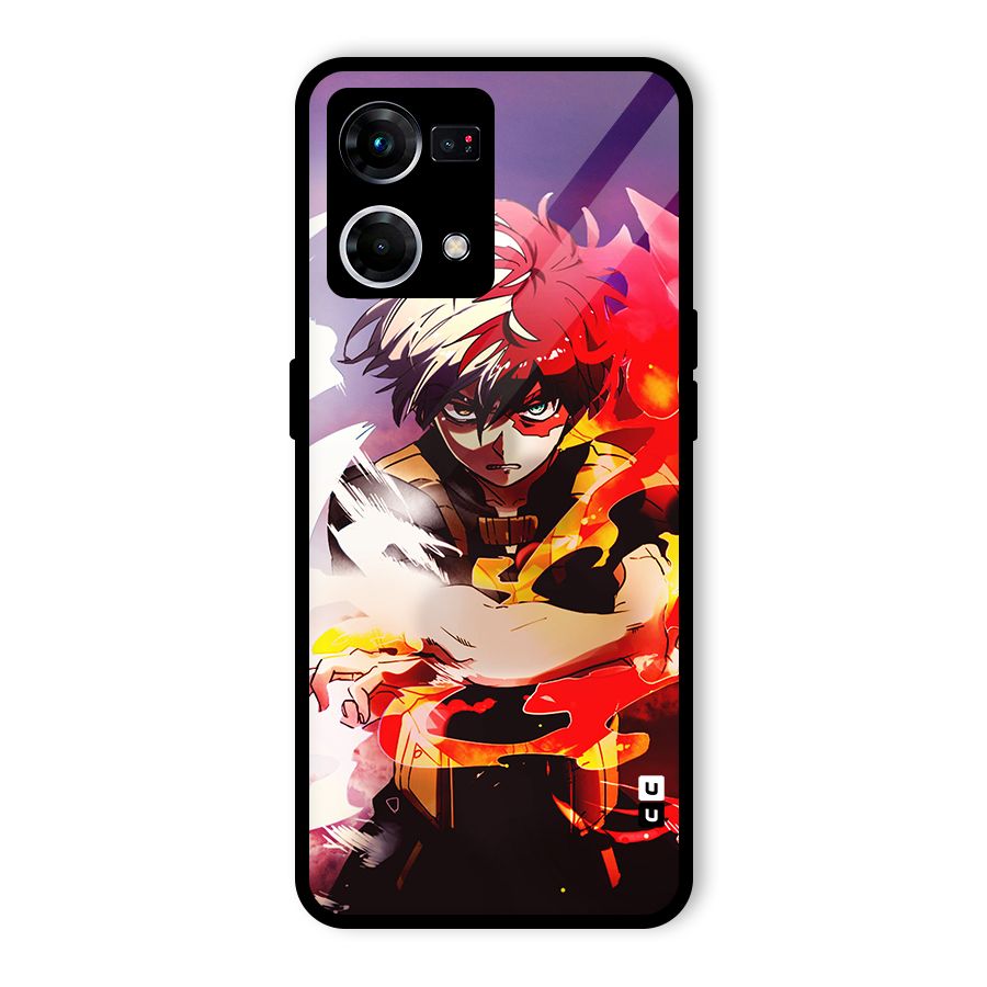 Todoroki Colors Glass Back Case for Oppo F21 Pro 5G