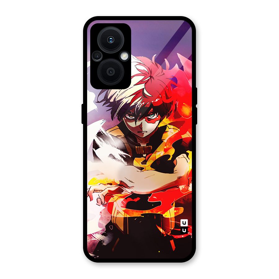 Todoroki Colors Glass Back Case for Oppo F21s Pro 5G