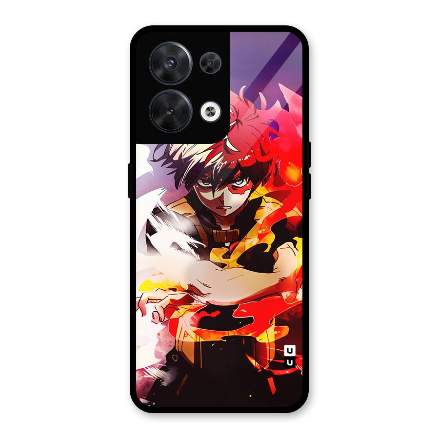 Todoroki Colors Glass Back Case for Oppo Reno8 5G