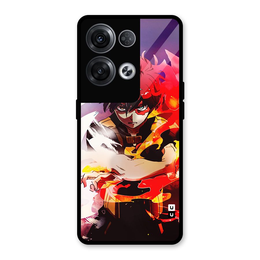 Todoroki Colors Glass Back Case for Oppo Reno8 Pro 5G
