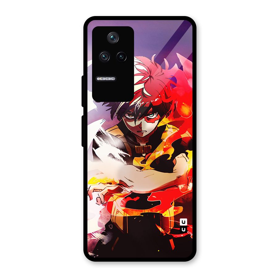 Todoroki Colors Glass Back Case for Poco F4 5G