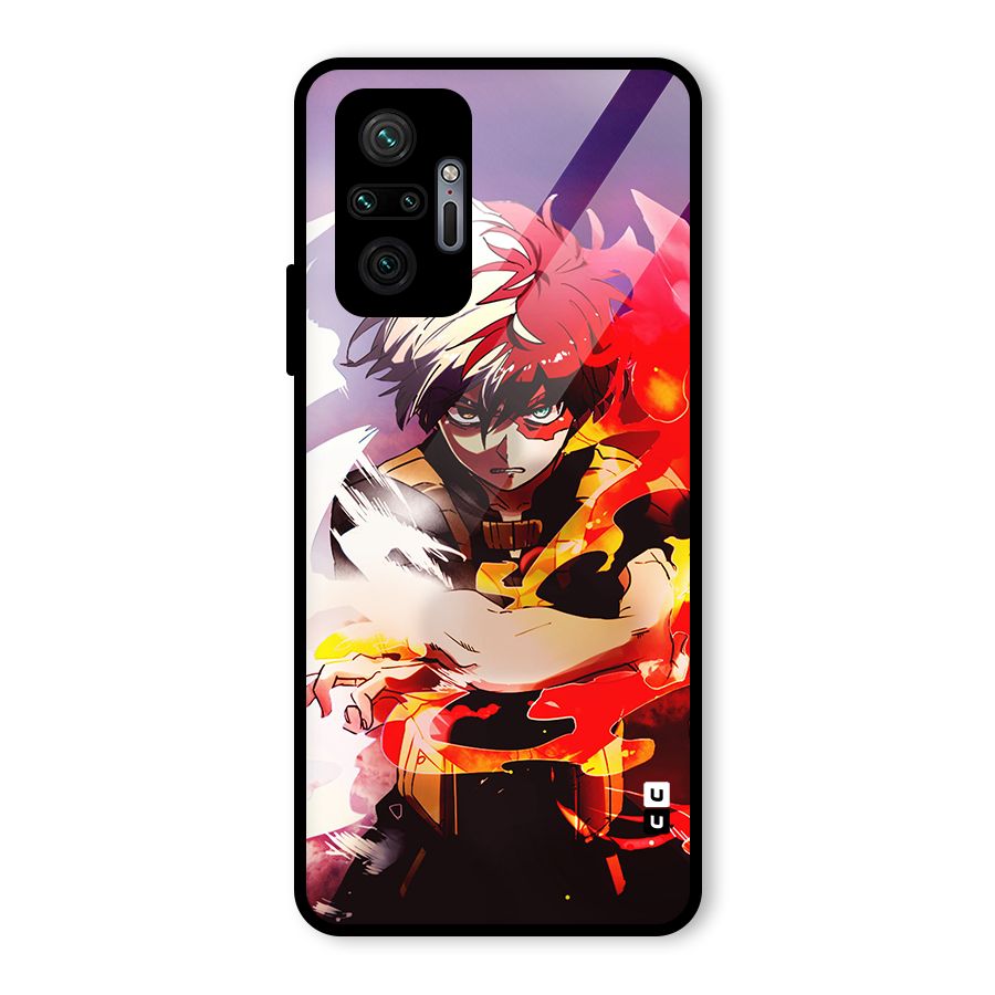 Todoroki Colors Glass Back Case for Redmi Note 10 Pro Max
