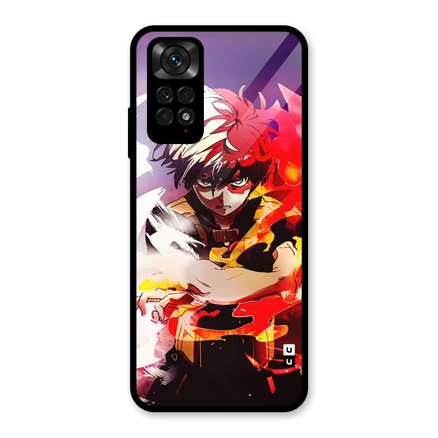 Todoroki Colors Glass Back Case for Redmi Note 11S