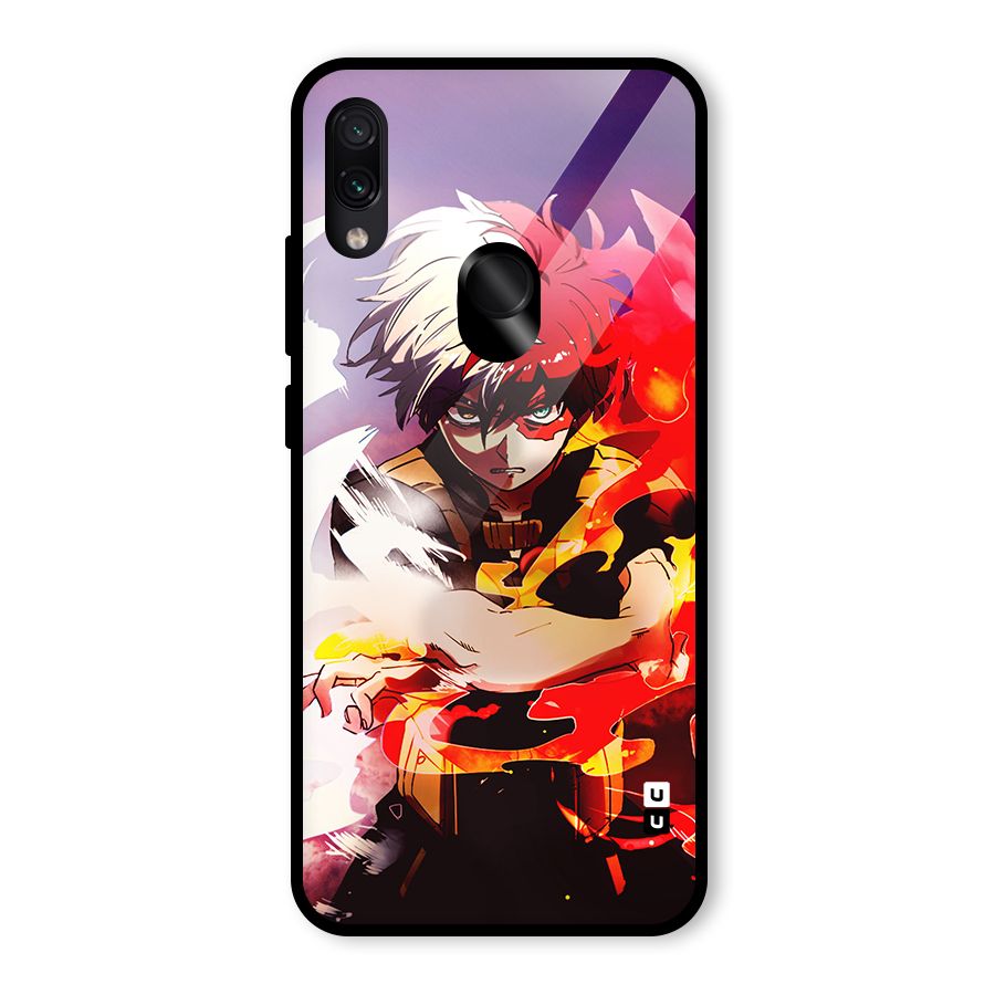Todoroki Colors Glass Back Case for Redmi Note 7