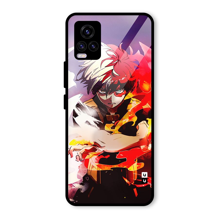 Todoroki Colors Glass Back Case for Vivo V20 2021