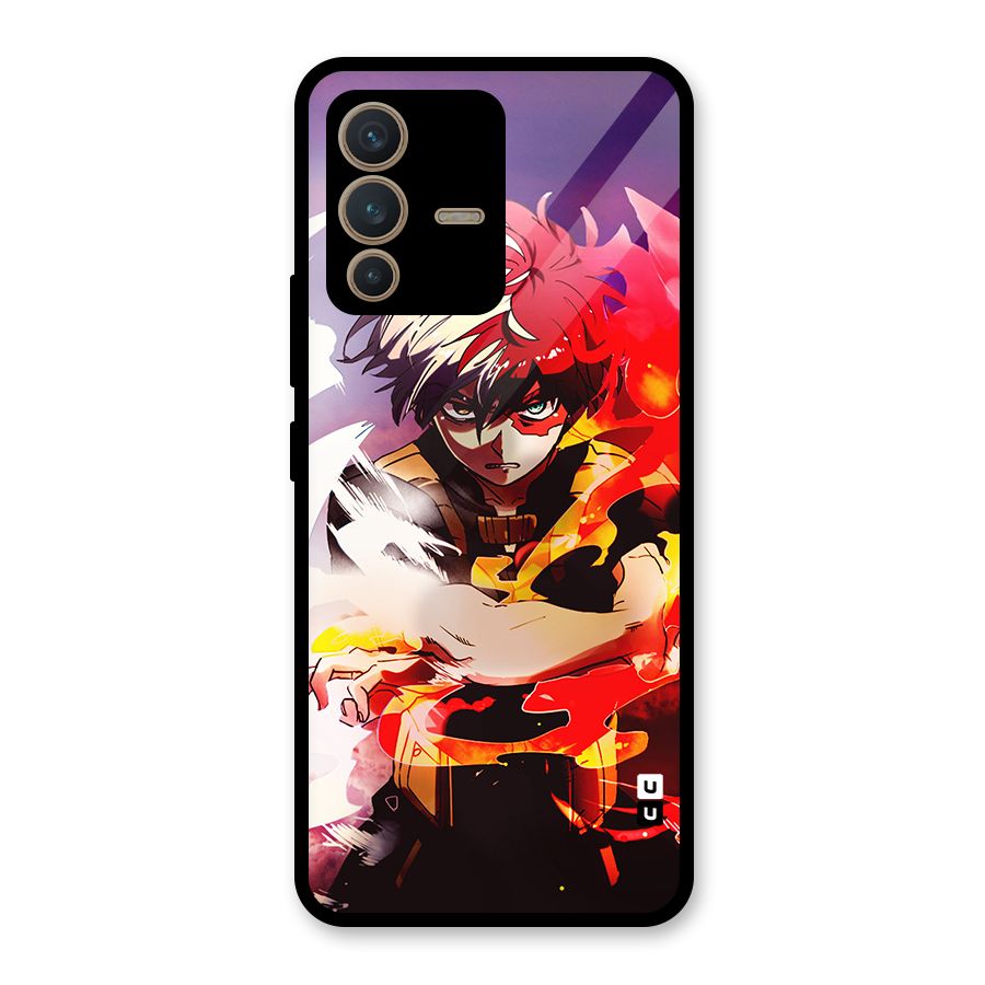 Todoroki Colors Glass Back Case for Vivo V23 5G