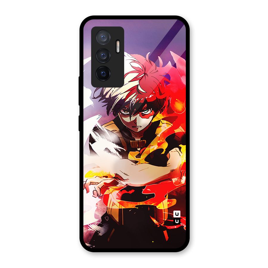 Todoroki Colors Glass Back Case for Vivo V23e