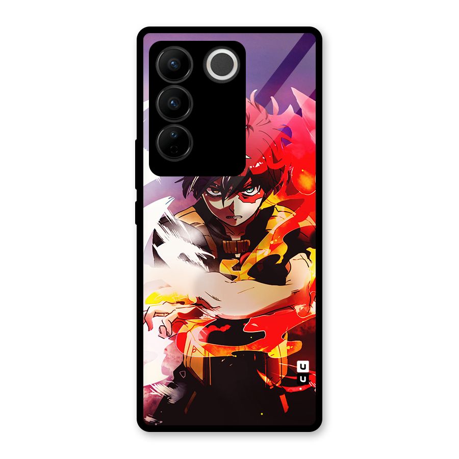 Todoroki Colors Glass Back Case for Vivo V27 Pro