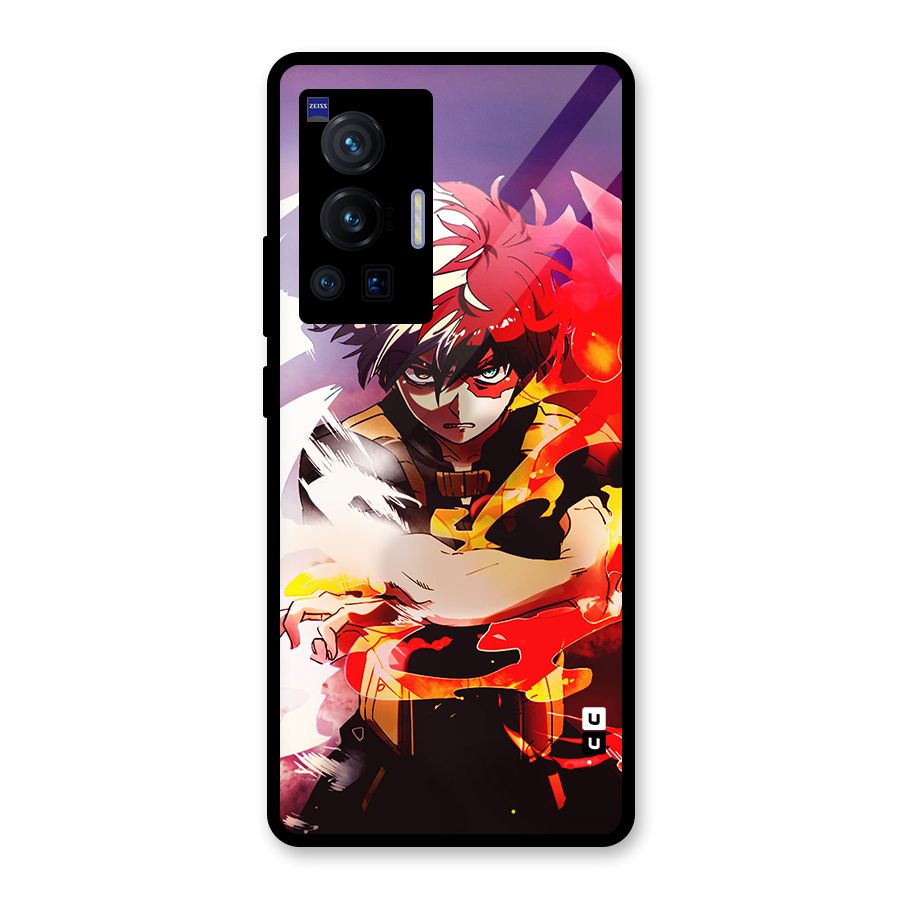 Todoroki Colors Glass Back Case for Vivo X70 Pro
