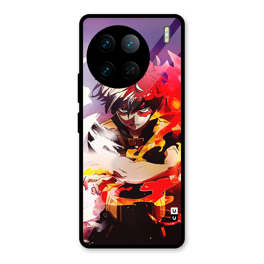 Todoroki Colors Glass Back Case for Vivo X90 Pro