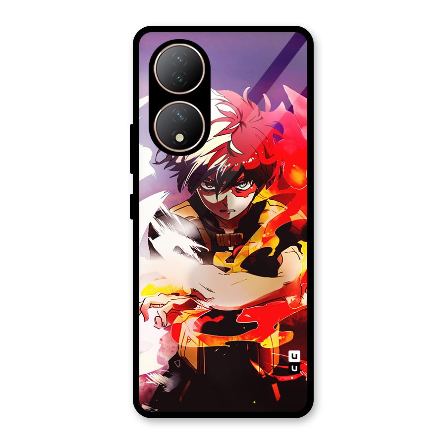 Todoroki Colors Glass Back Case for Vivo Y100