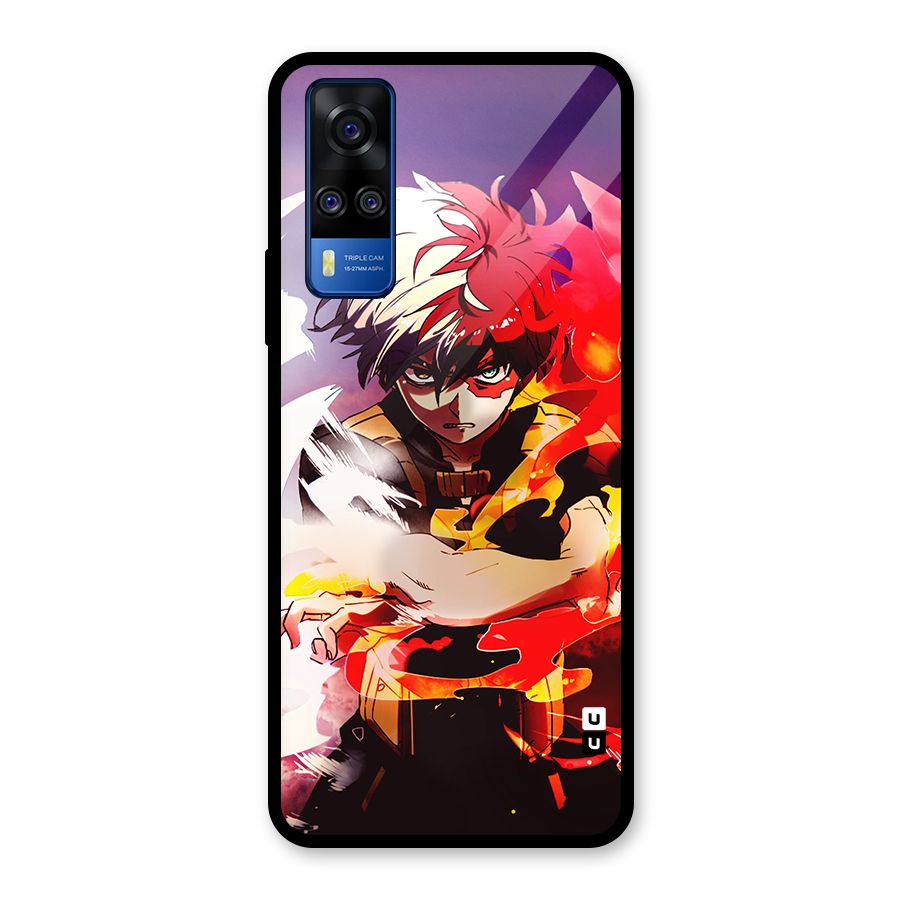 Todoroki Colors Glass Back Case for Vivo Y31