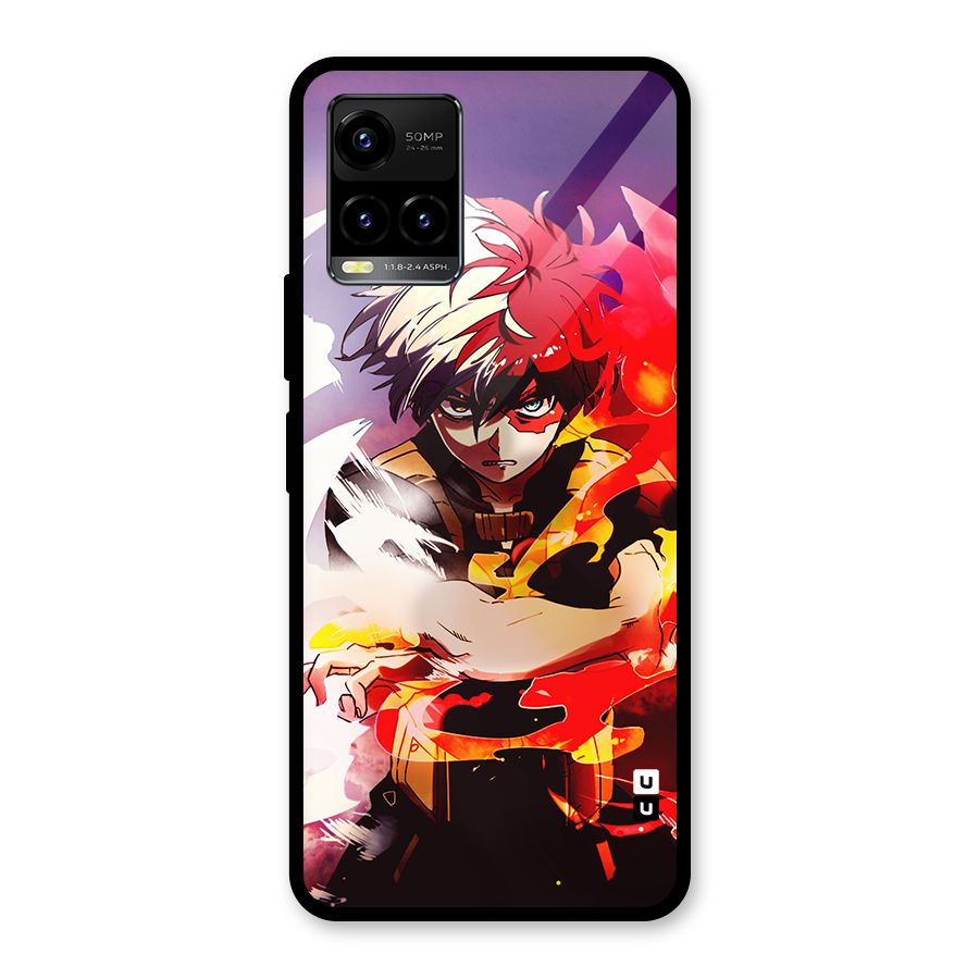 Todoroki Colors Glass Back Case for Vivo Y33s