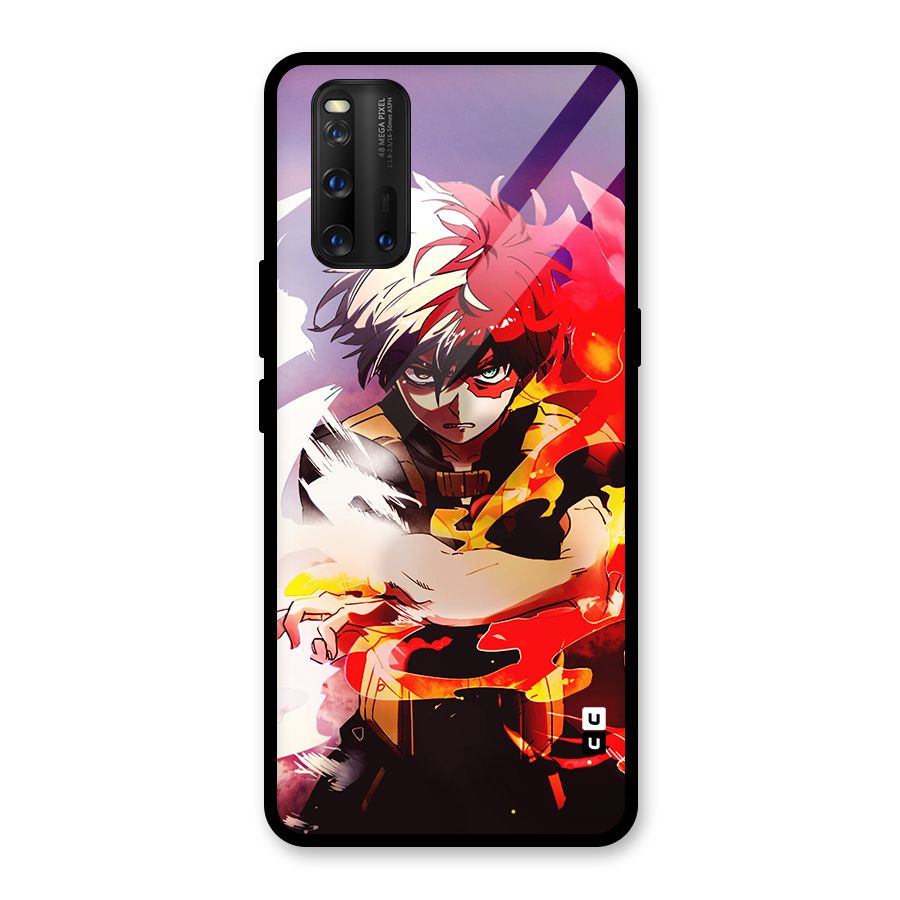 Todoroki Colors Glass Back Case for Vivo iQOO 3