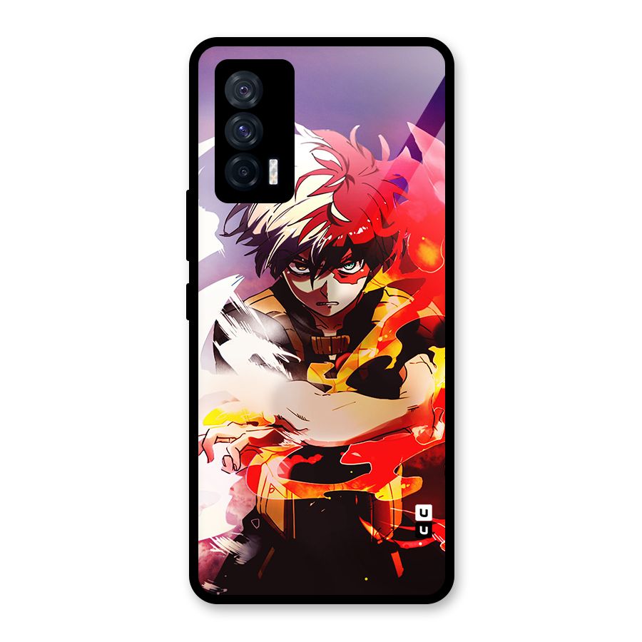 Todoroki Colors Glass Back Case for Vivo iQOO 7 5G