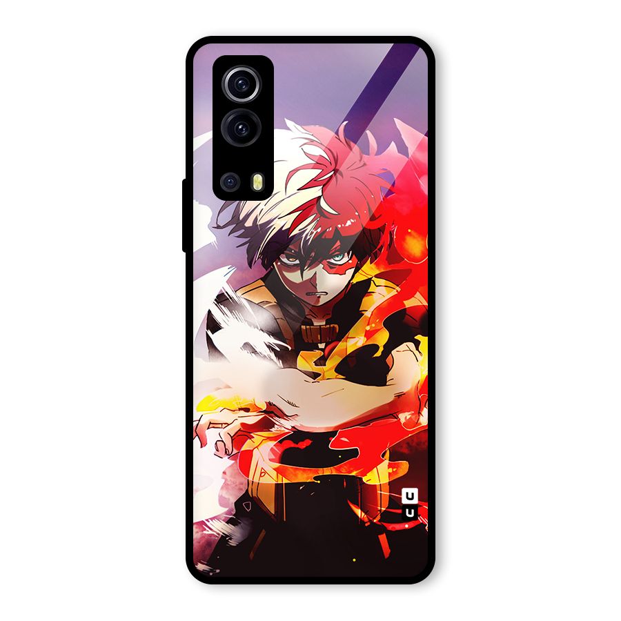 Todoroki Colors Glass Back Case for Vivo iQOO Z3