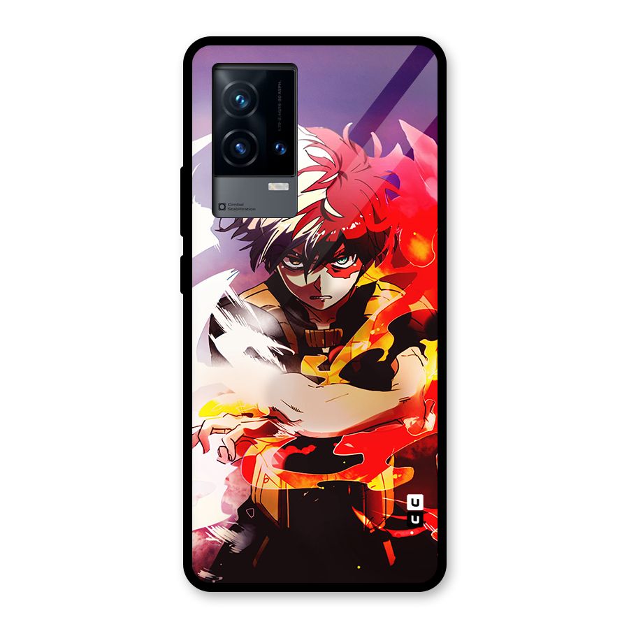Todoroki Colors Glass Back Case for iQOO 9 5G