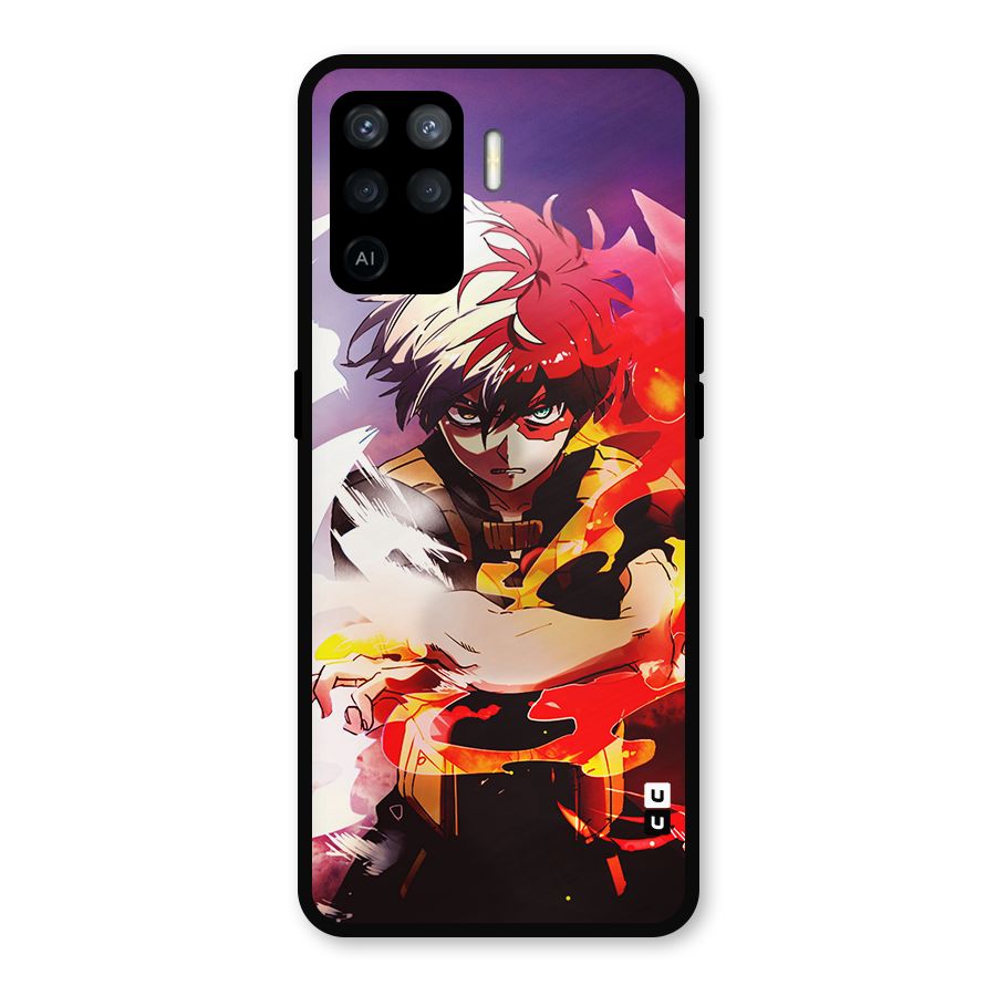 Todoroki Colors Metal Back Case for Oppo F19 Pro