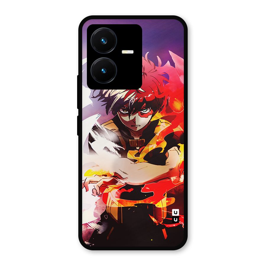 Todoroki Colors Metal Back Case for Vivo Y22s