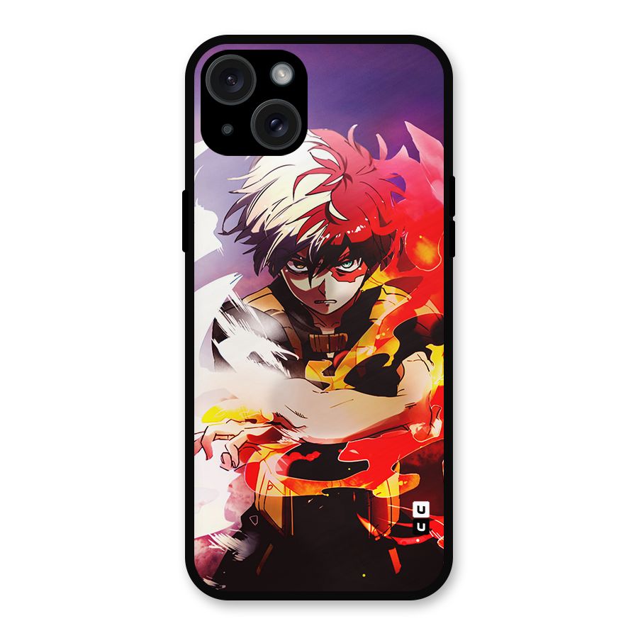 Todoroki Colors Metal Back Case for iPhone 15 Plus