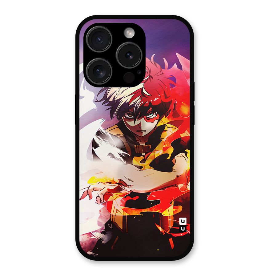 Todoroki Colors Metal Back Case for iPhone 15 Pro