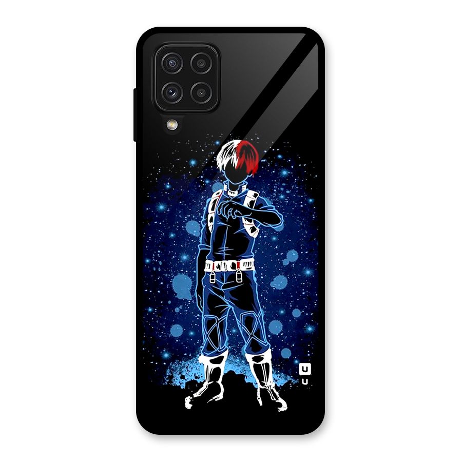 Todoroki Stance Glass Back Case for Galaxy A22 4G
