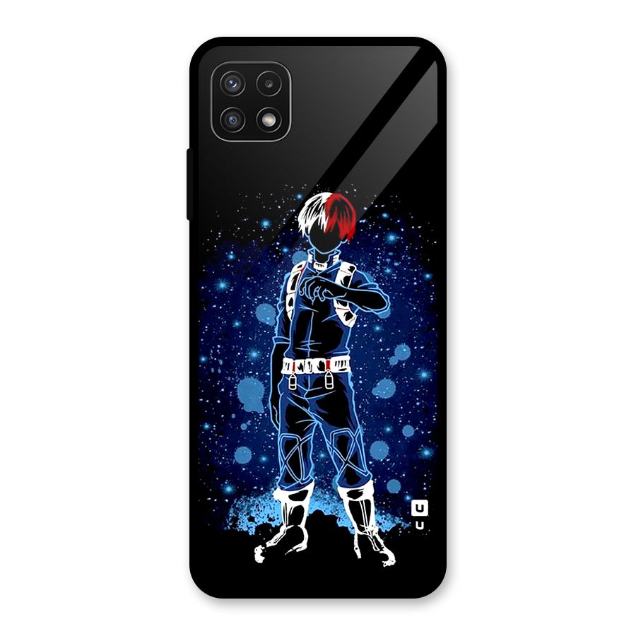 Todoroki Stance Glass Back Case for Galaxy A22 5G