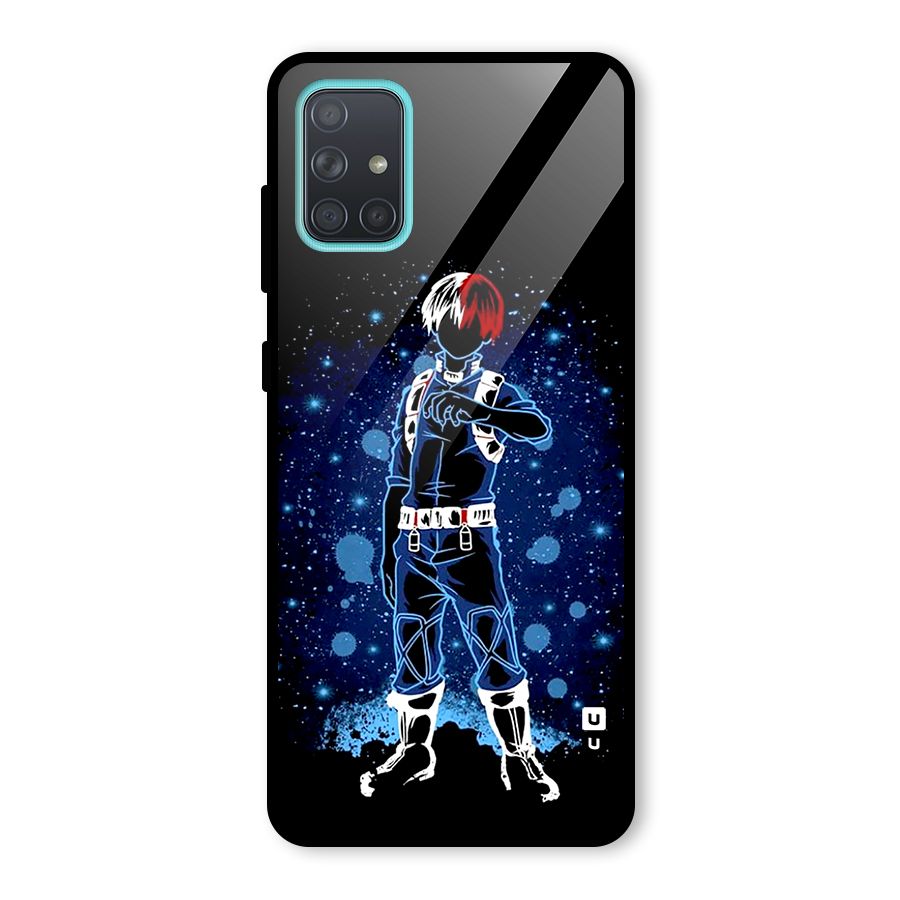 Todoroki Stance Glass Back Case for Galaxy A71