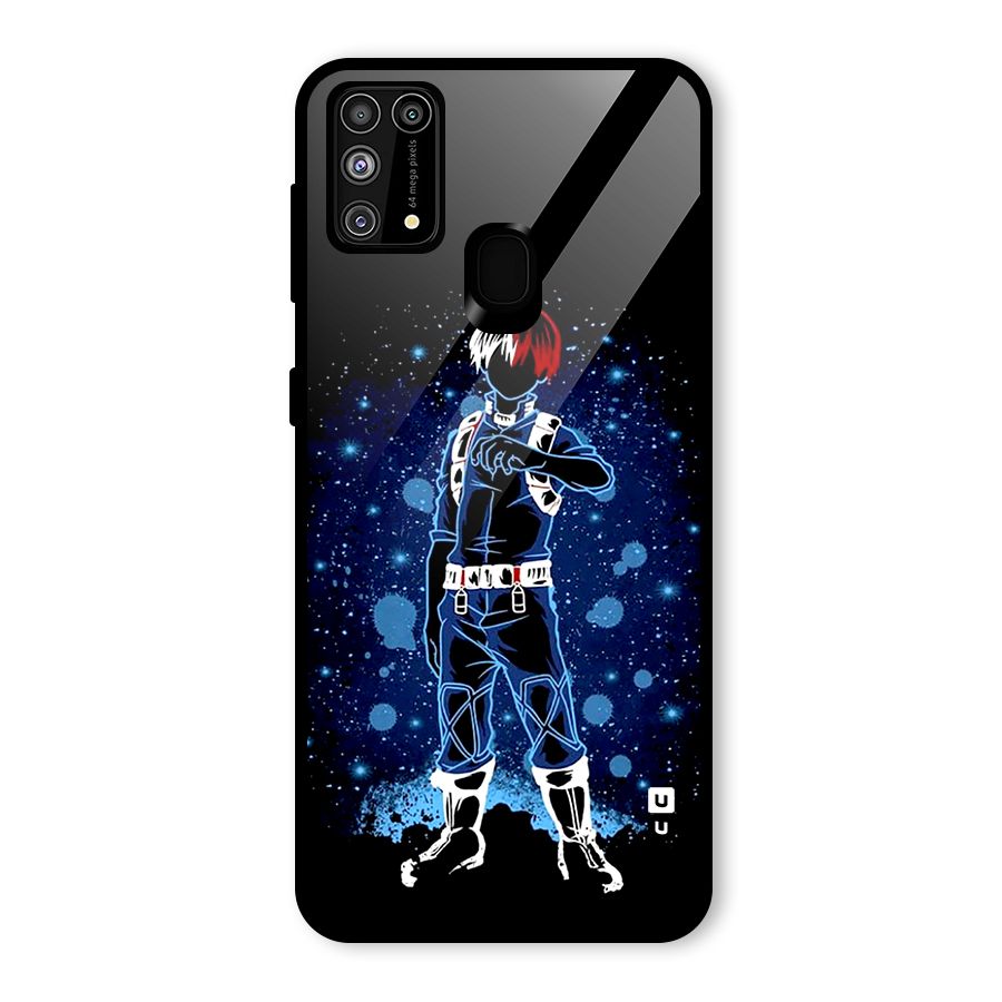 Todoroki Stance Glass Back Case for Galaxy M31