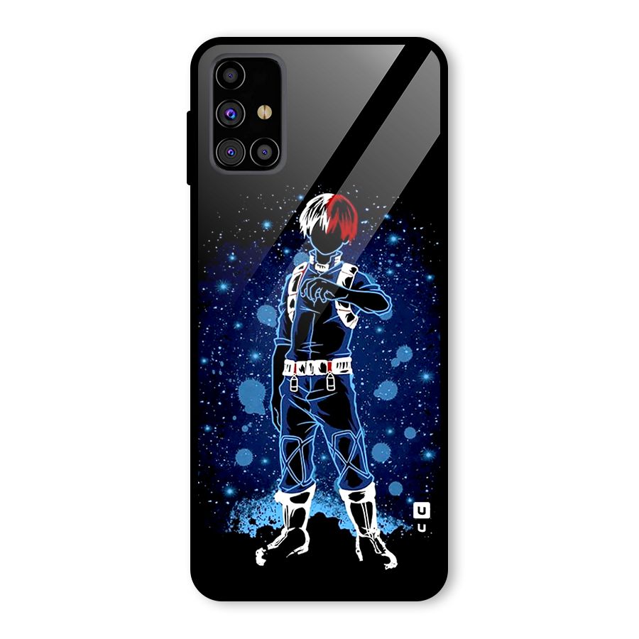 Todoroki Stance Glass Back Case for Galaxy M31s