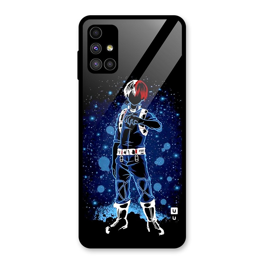 Todoroki Stance Glass Back Case for Galaxy M51