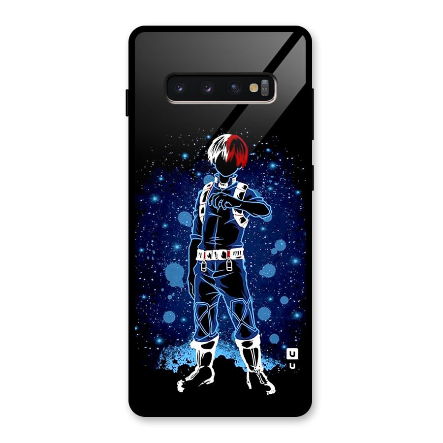 Todoroki Stance Glass Back Case for Galaxy S10 Plus