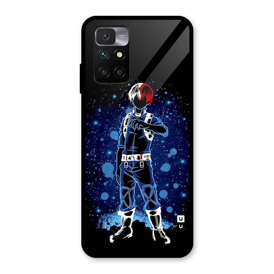 Todoroki Stance Glass Back Case for Redmi 10 Prime