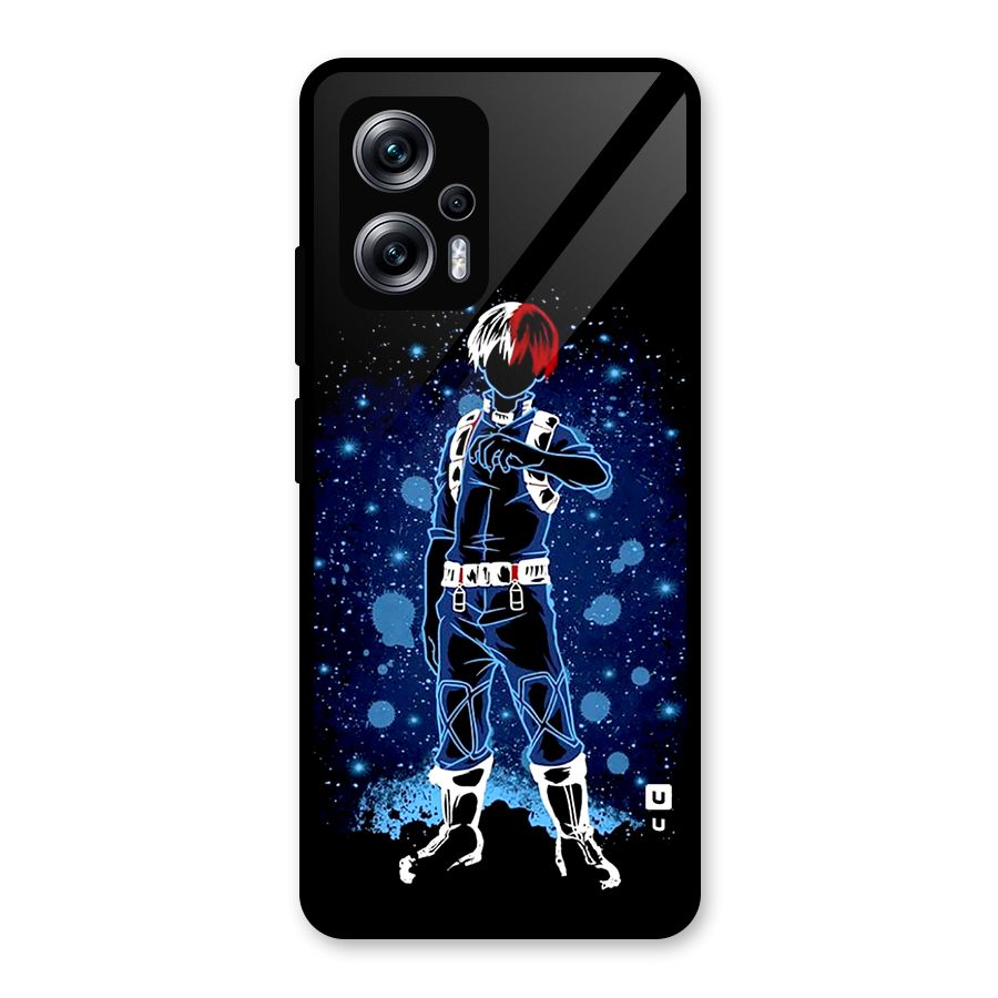 Todoroki Stance Glass Back Case for Redmi K50i