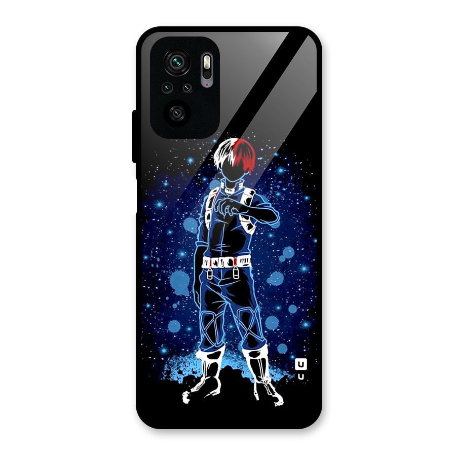 Todoroki Stance Glass Back Case for Redmi Note 10S