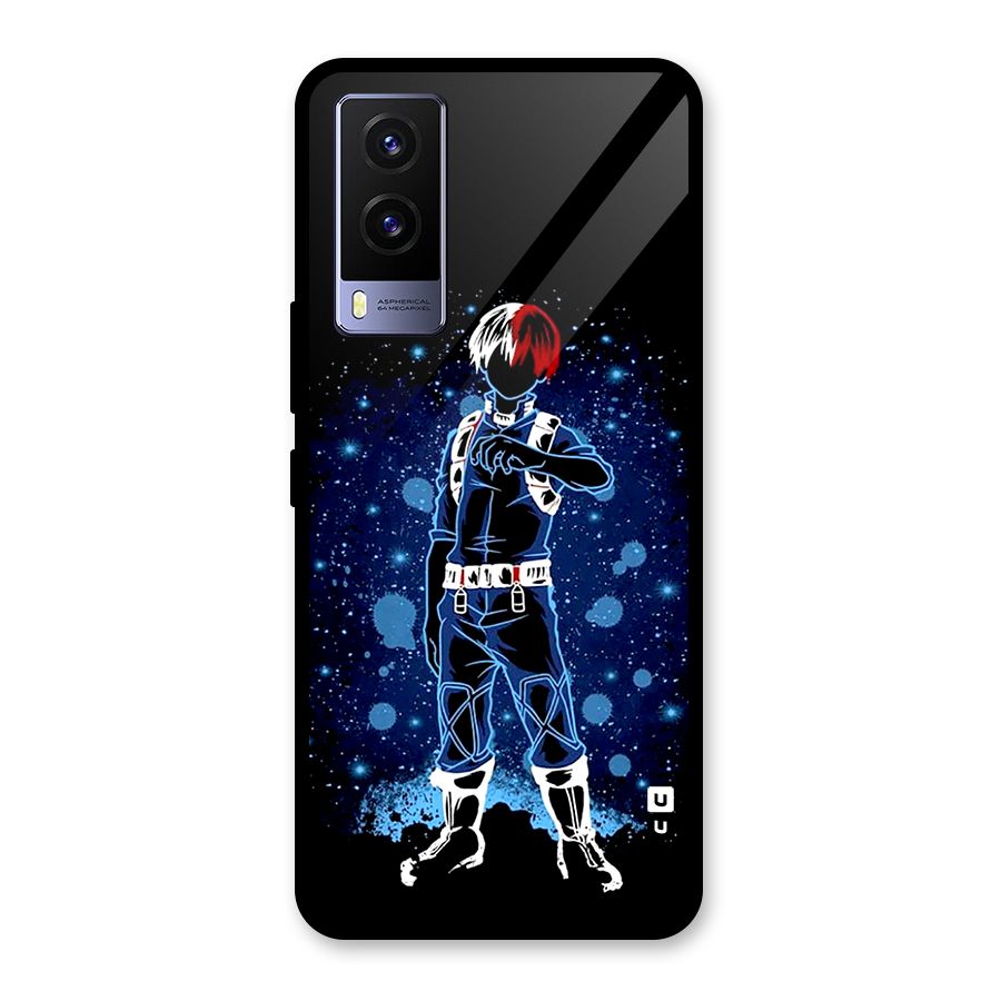 Todoroki Stance Glass Back Case for Vivo V21e 5G