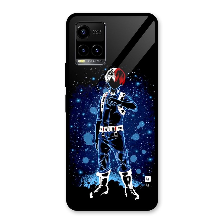 Todoroki Stance Glass Back Case for Vivo Y21T