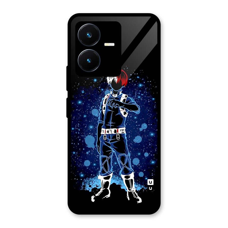Todoroki Stance Glass Back Case for Vivo Y22