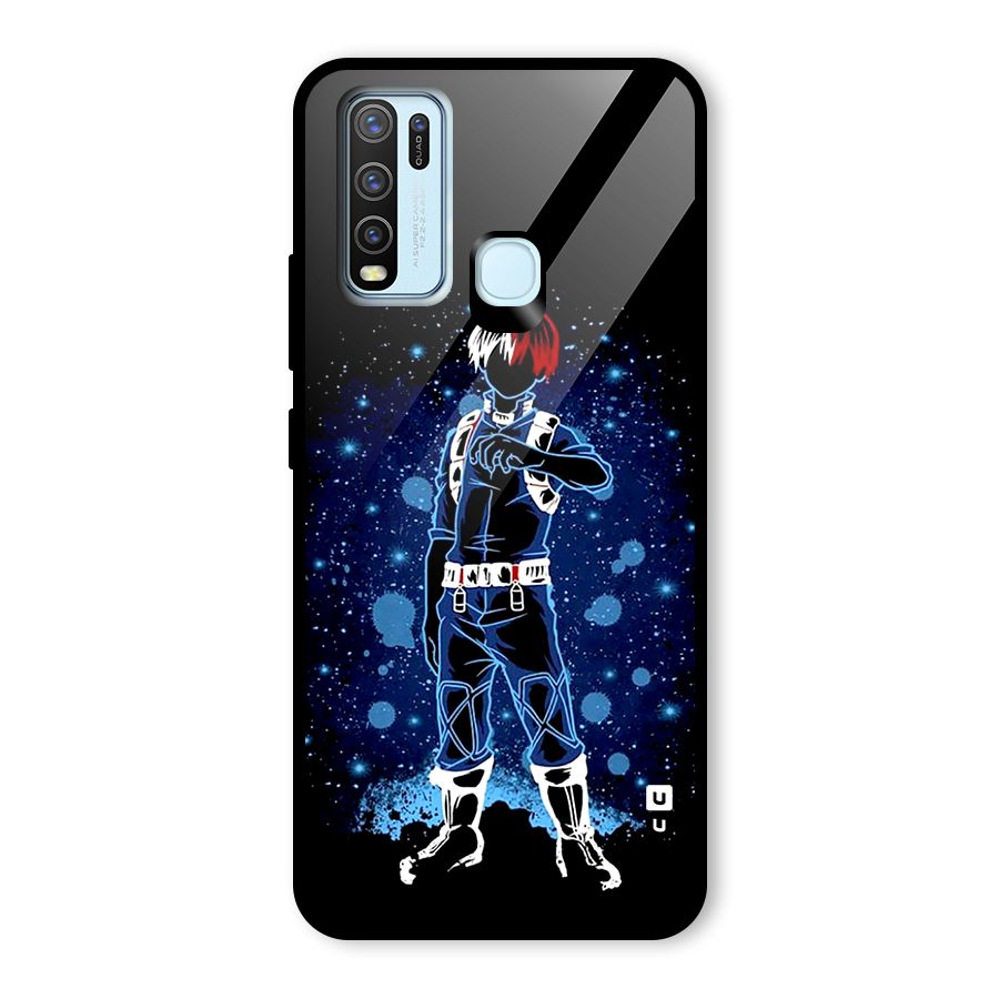 Todoroki Stance Glass Back Case for Vivo Y30