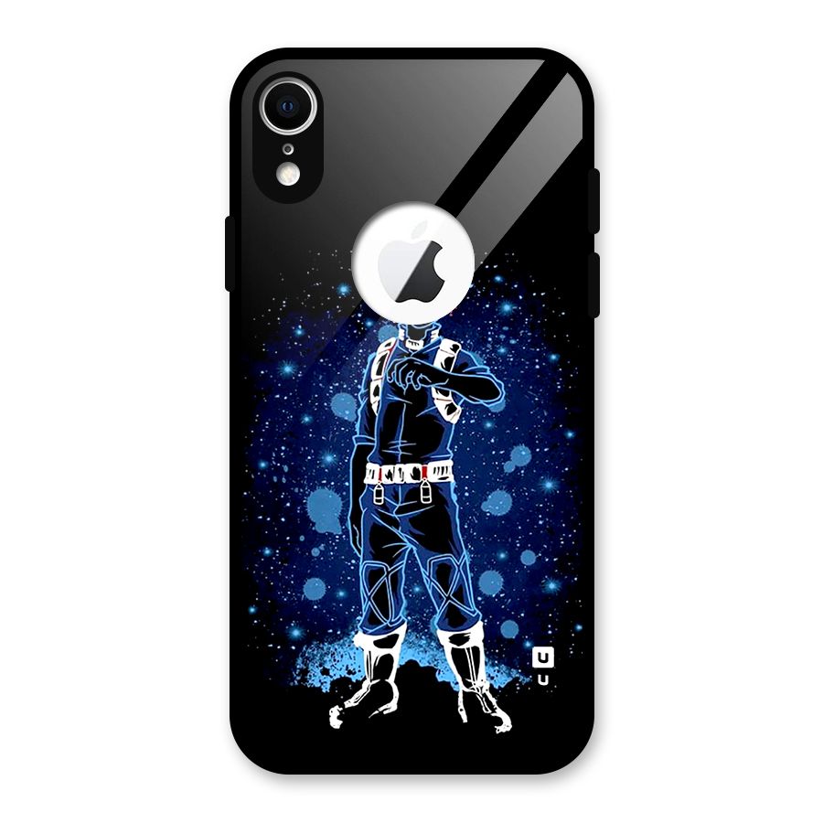 Todoroki Stance Glass Back Case for iPhone XR Logo Cut