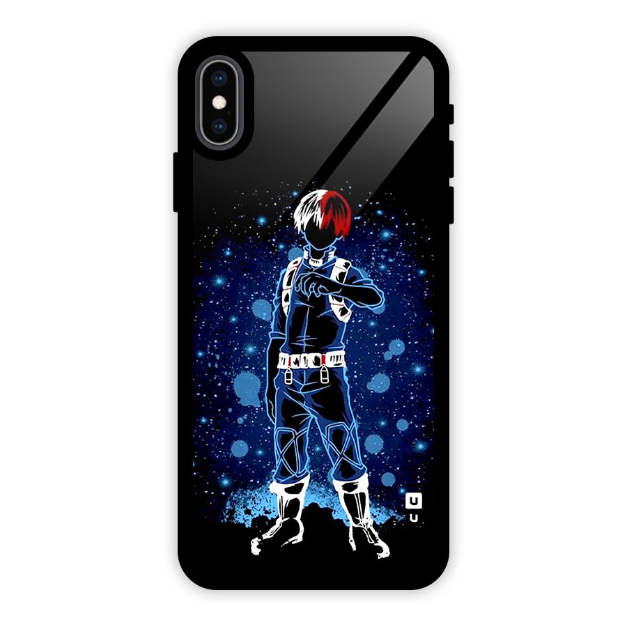 Todoroki Stance Glass Back Case for iPhone XS Max