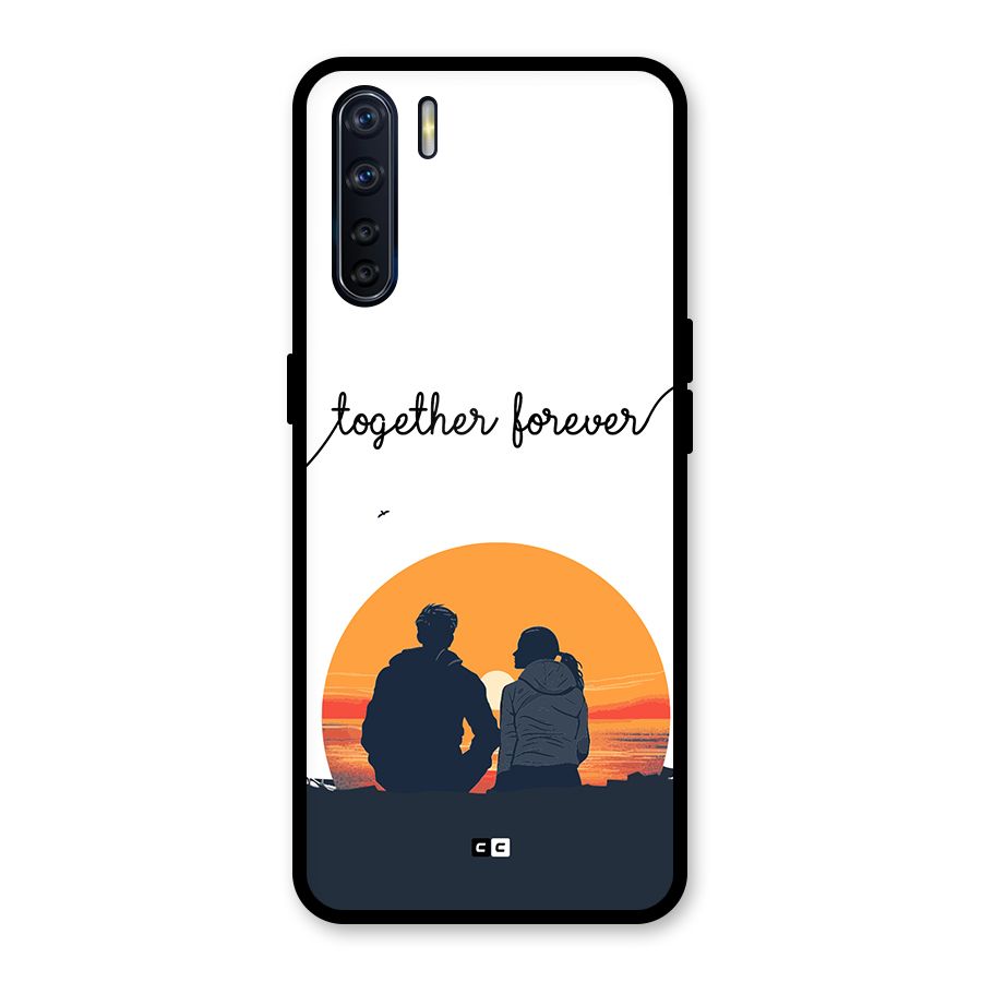 Together Forever Glass Back Case for Oppo F15