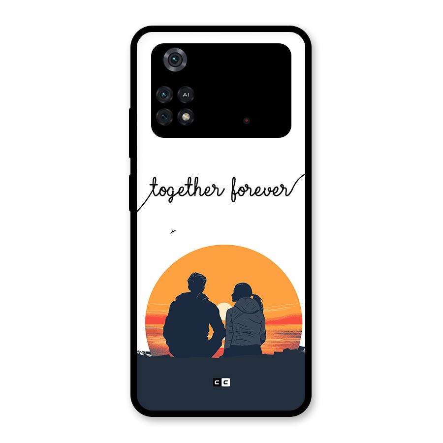 Together Forever Glass Back Case for Poco M4 Pro 4G