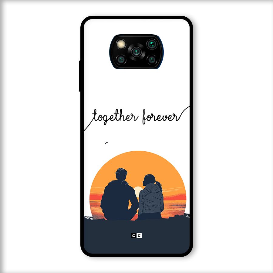 Together Forever Glass Back Case for Poco X3